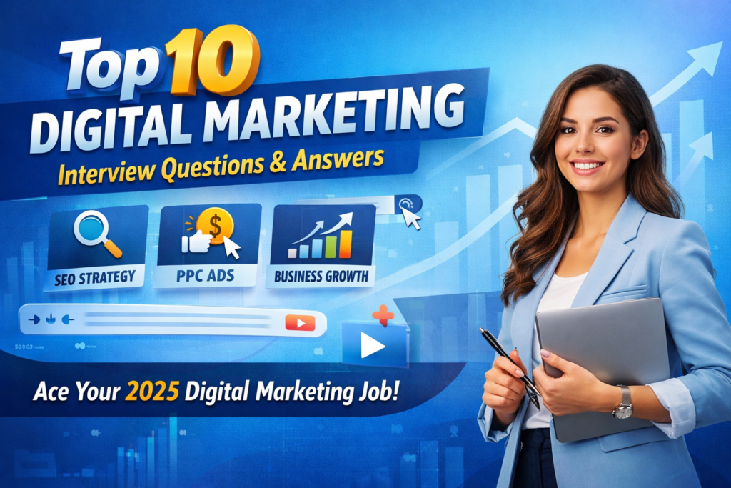 Top 10 Digital Marketing Interview Questions & Answers interview questions for digital marketing
